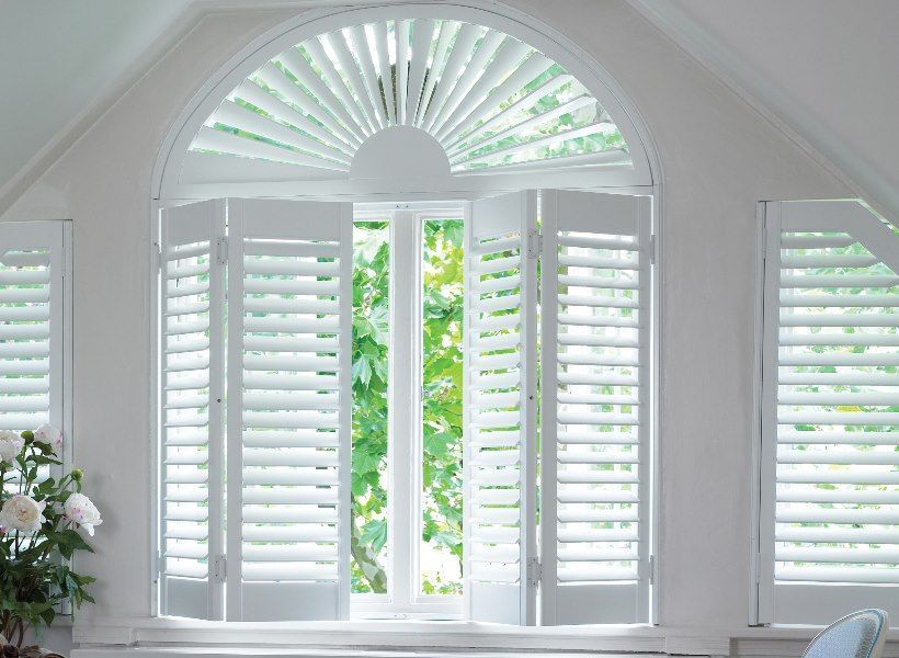 Beautiful custom plantation shutters in Orlando home