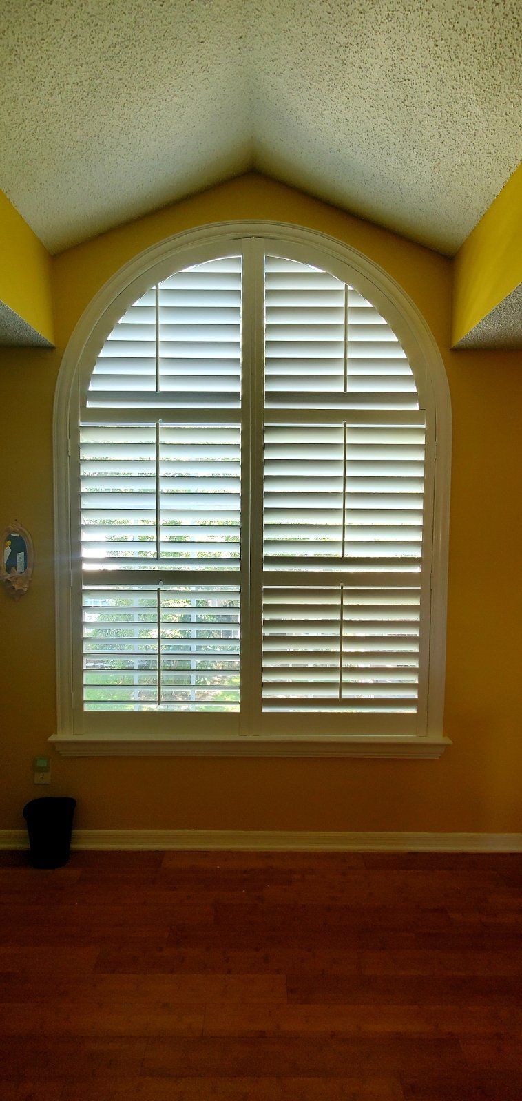 Custom plantation shutters specialty shape - A&Q Custom Shutters Orlando