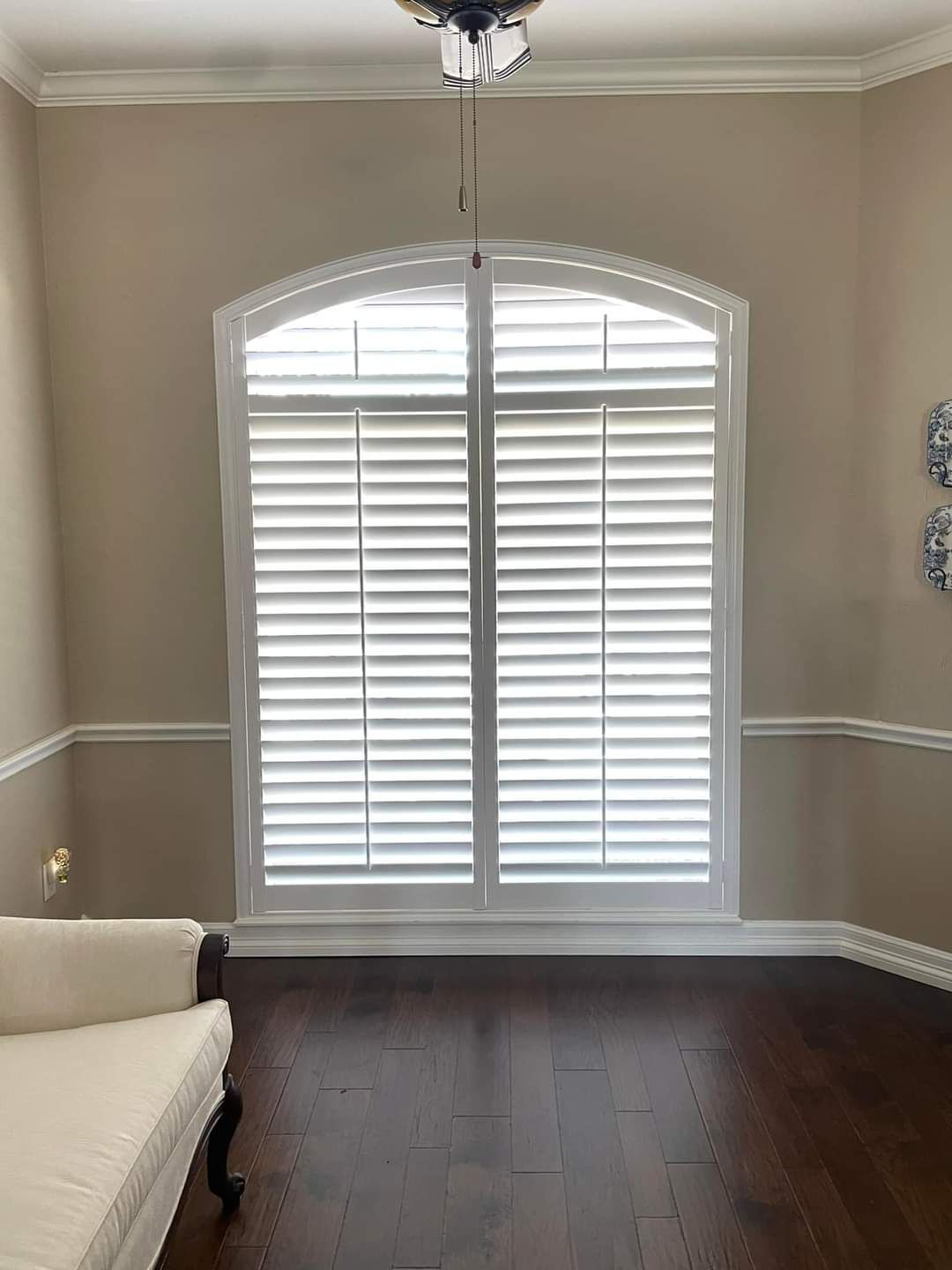 Custom plantation shutters specialty shape - A&Q Custom Shutters Orlando