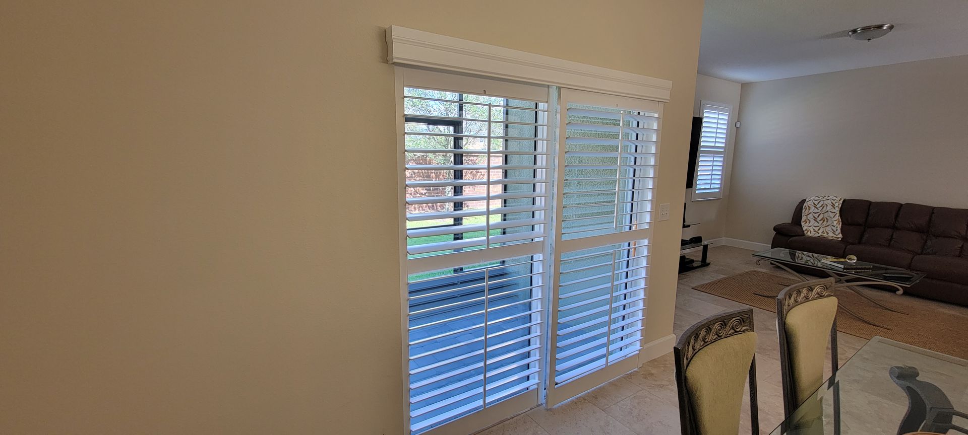 Custom plantation shutters specialty shape - A&Q Custom Shutters Orlando