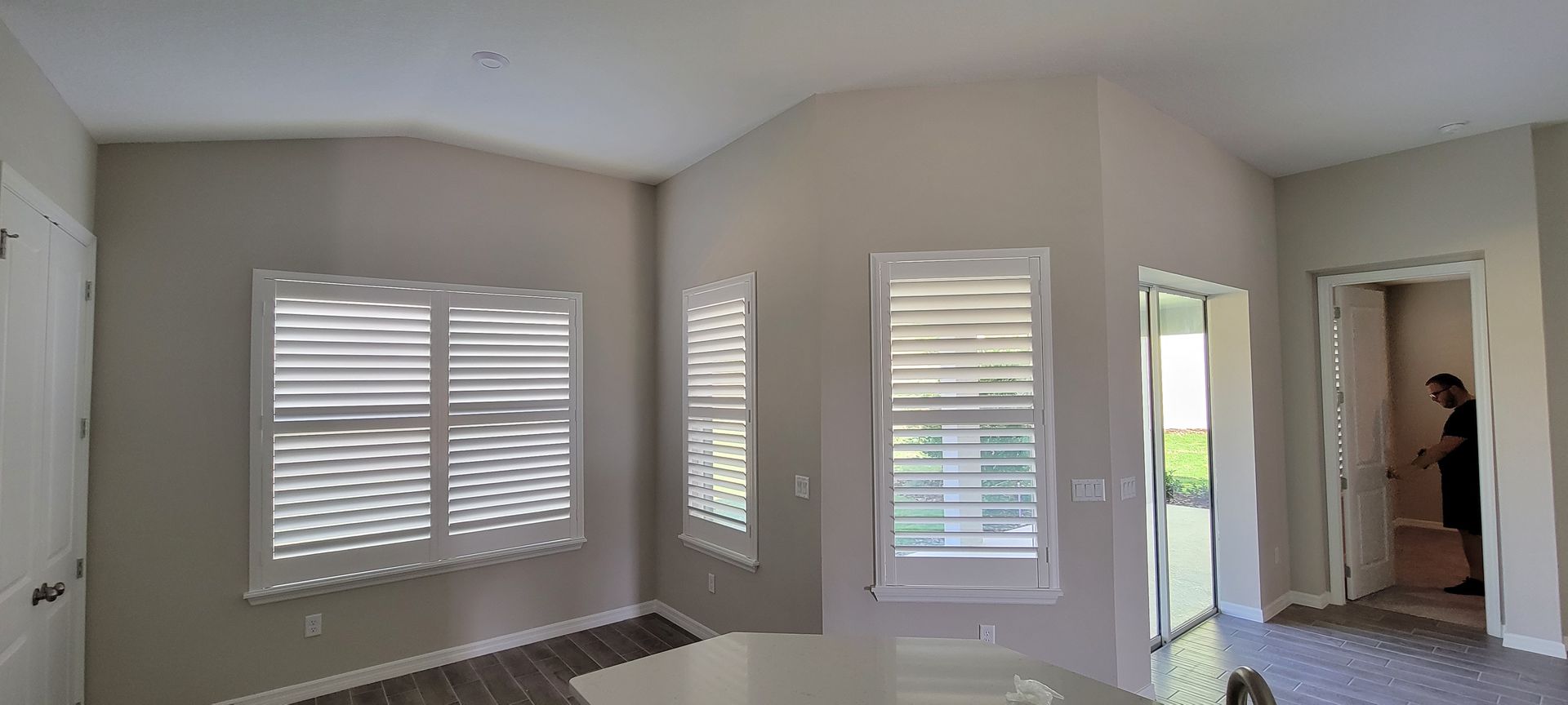 Custom plantation shutters french doors - A&Q Custom Shutters Orlando